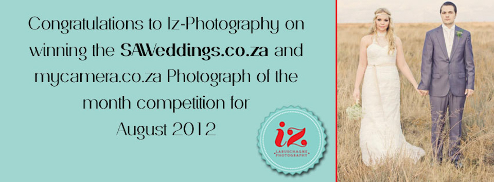 SAWedding's & MyCamera.co.za photograph of the month of August 2012